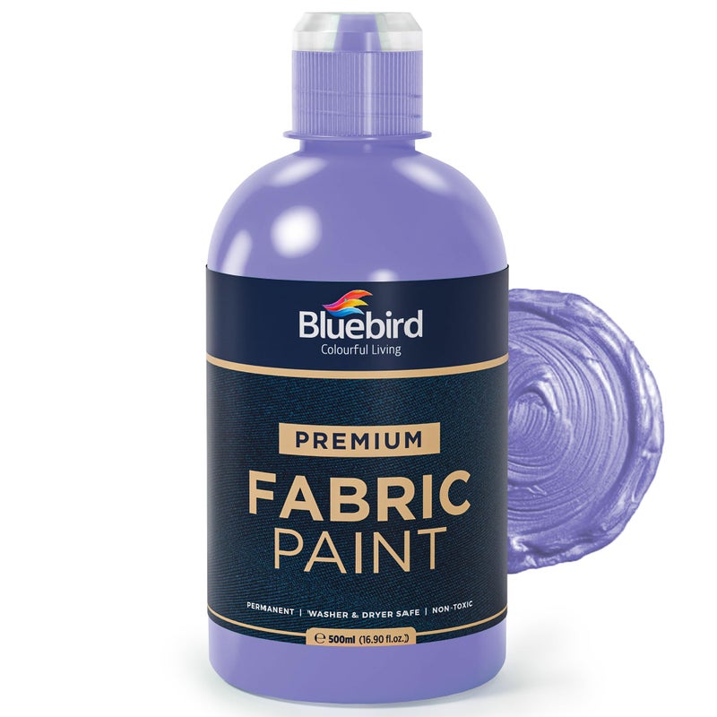 BLUEBIRD Fabric Paint, Victorian Purple, 16.9 Fl Oz, Permanent Fabric Paints for Clothes, Furniture Upholstery - Image 1